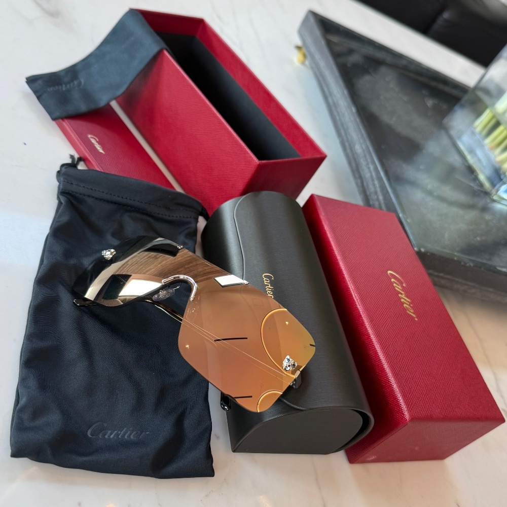 New Cartier Panthers Sunglasses Original - Picture 16 of 16